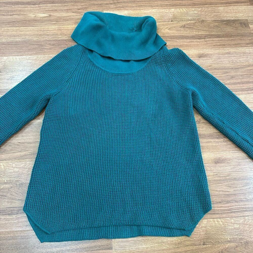 Michael Kors Cowl Neck Sweater Teal | Women Size Medium